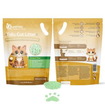 Tofu Cat Litter - Groene thee - biologisch afbreekbaar – 6 liter verpakking